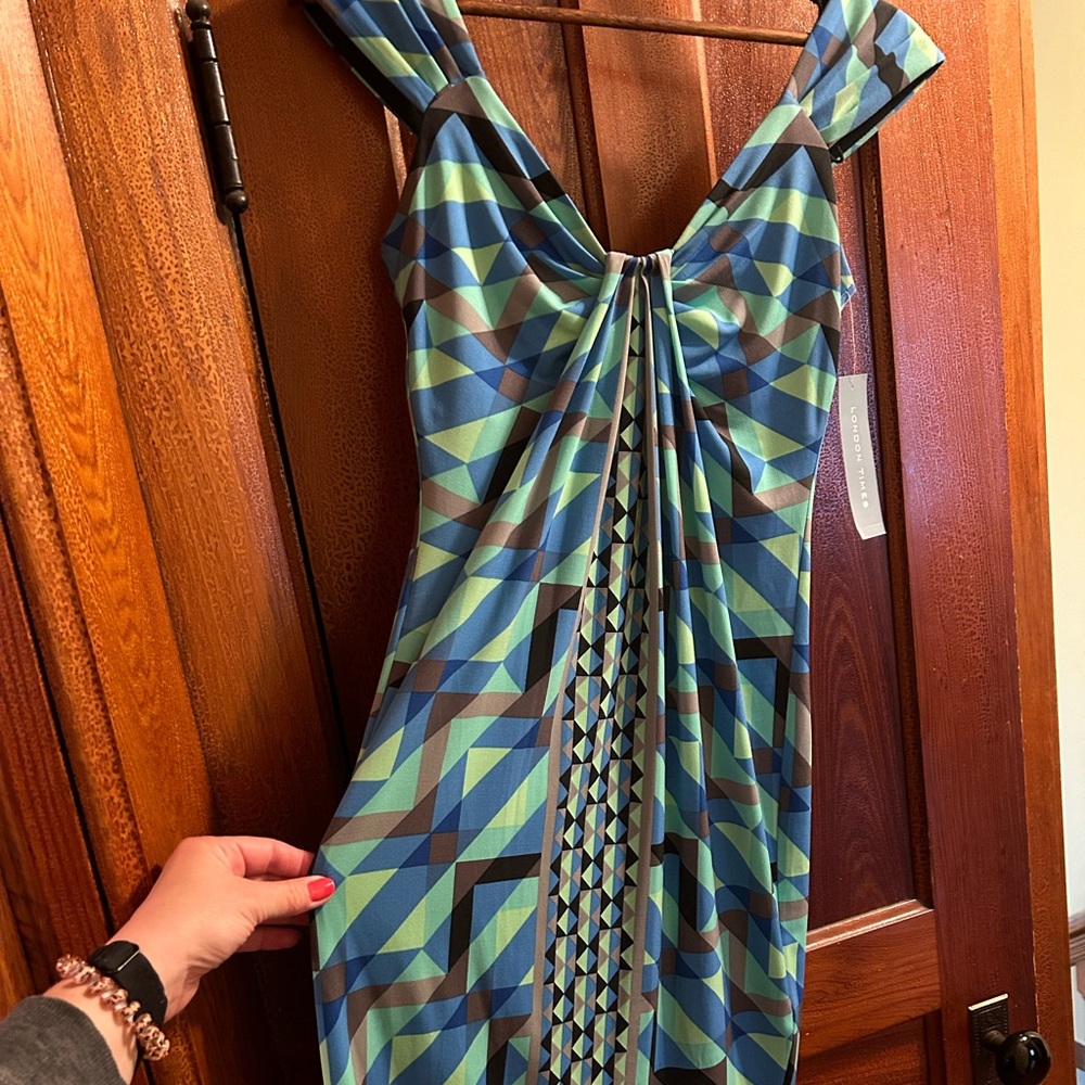 Geometric Print Dress